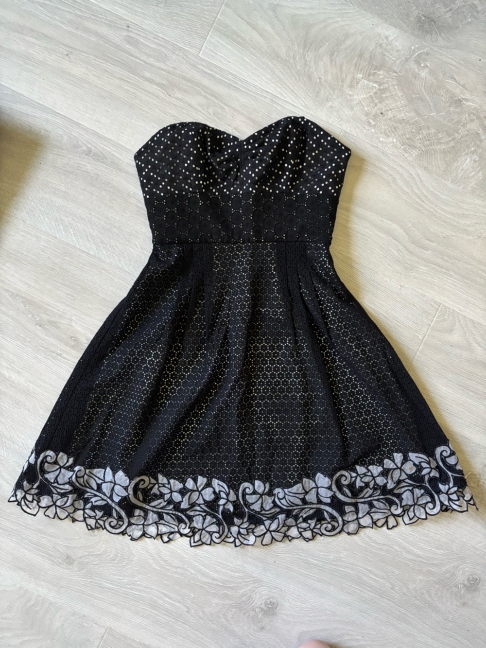 BCBG strapless cocktail dress